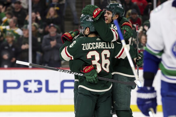 The Wild made their win over the Canucks a perfect 10 setting the
